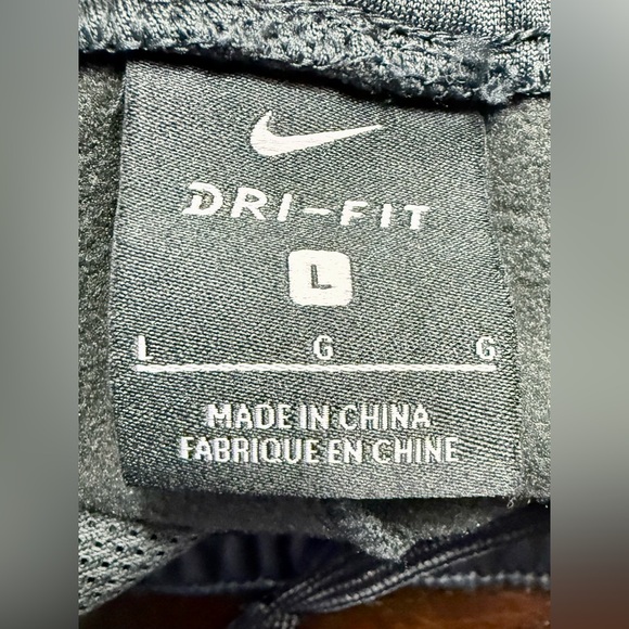 Nike Youth Large Dark Gray Black Jogger Pants Orange Swoosh Athletic - Picture 3 of 13